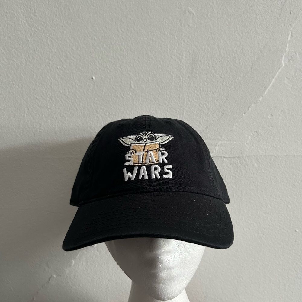 Disney Star Wars Baby Yoda Grogu Black Baseball Cap Hat One Size